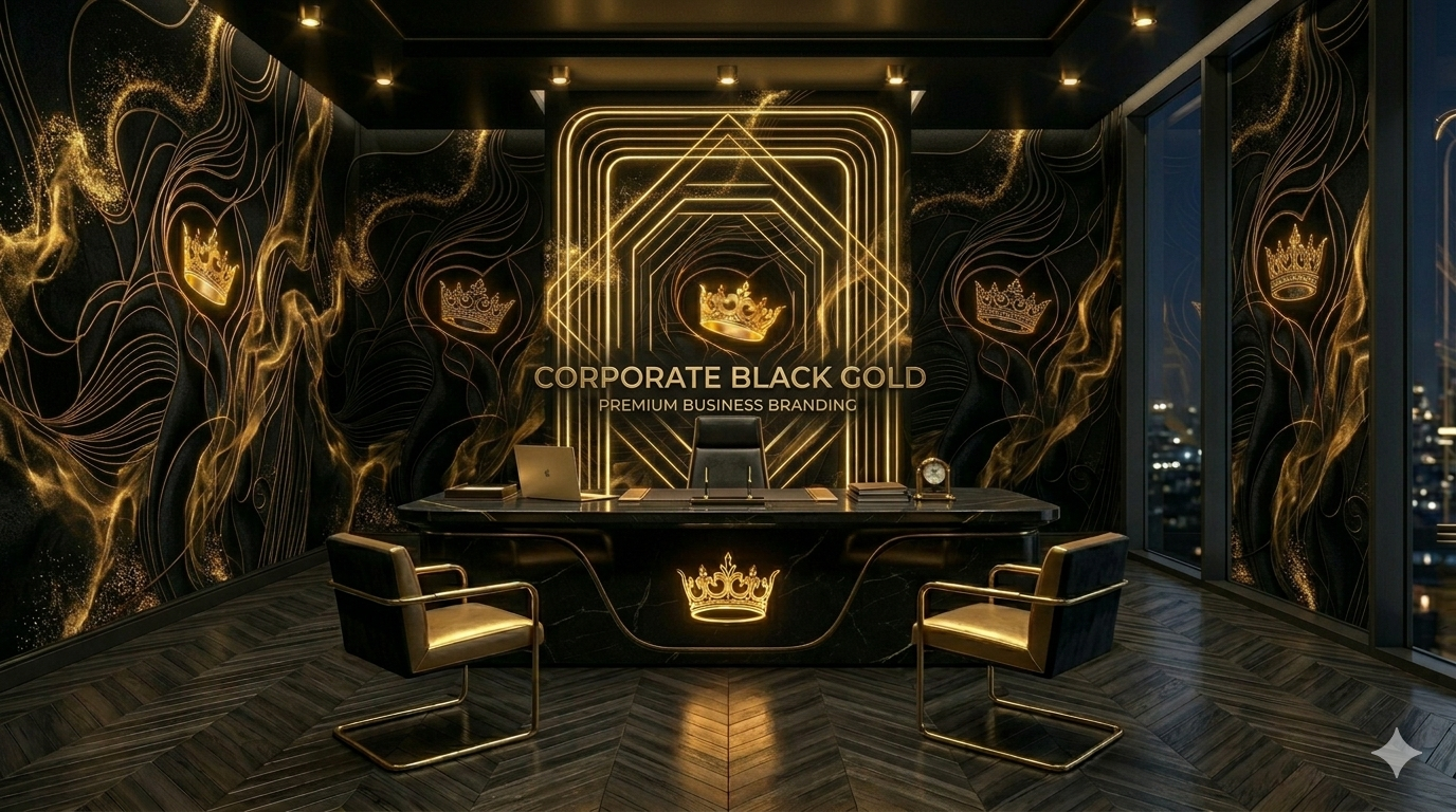 Corporate Black Gold Theme